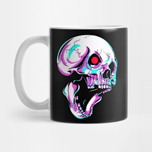 Skull Robot With Red Blinking Eye Cyborg Mug